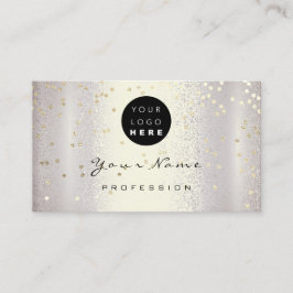 Logo Makeup Artist Hair Nails Smoky Silver Gold Visitekaartje