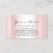 Logo Makeup Artist Professional Glam Roze Lash Visitekaartje (Achterkant)