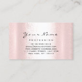 Logo Makeup Artist Professional Lips Kiss Blush Visitekaartje (Achterkant)