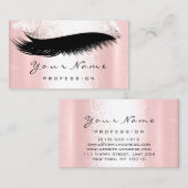 Logo Makeup Artist Professional Lux Roze Lashes Visitekaartje (Voorkant / Achterkant)