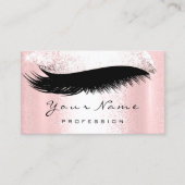 Logo Makeup Artist Professional Lux Roze Lashes Visitekaartje (Voorkant)
