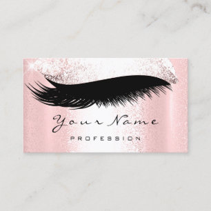 Logo Makeup Artist Professional Lux Roze Lashes Visitekaartje