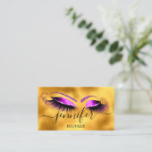 Logo Makeup Boutique Lash Studio Gold Brows Roze Visitekaartje