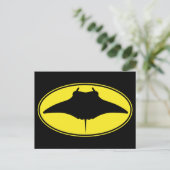 Logo Manta Ray Briefkaart (Staand voorkant)