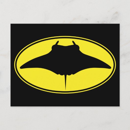 Logo Manta Ray Briefkaart (Voorkant)