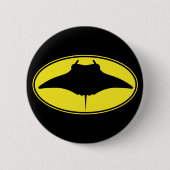 Logo Manta Ray Ronde Button 5,7 Cm (Voorkant)