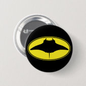 Logo Manta Ray Ronde Button 5,7 Cm (Voorkant /achterkant)