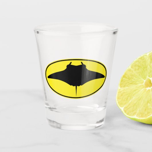 Logo Manta Ray Shot Glas (Voorkant)