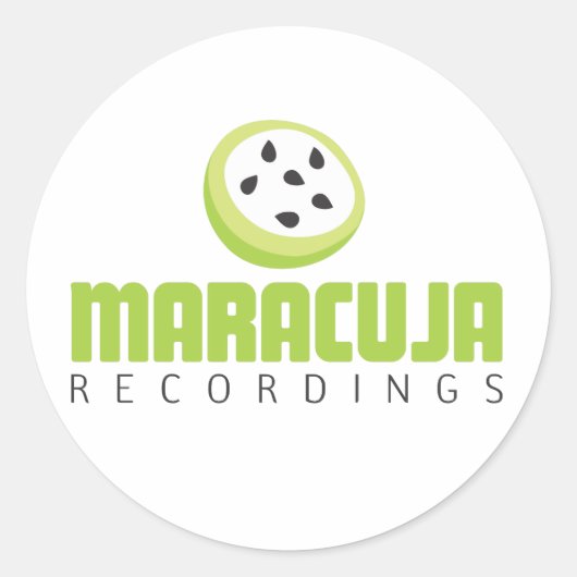 logo_maracuja.ai ronde sticker (Voorkant)