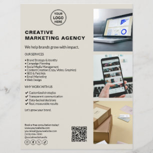 Logo Marketing Creatief Neutraal Ondernemen Flyer
