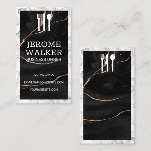 Logo | Marmer Visitekaartje (Voorkant / Achterkant)