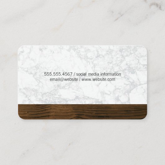 Logo | marmerhout visitekaartje (Achterkant)