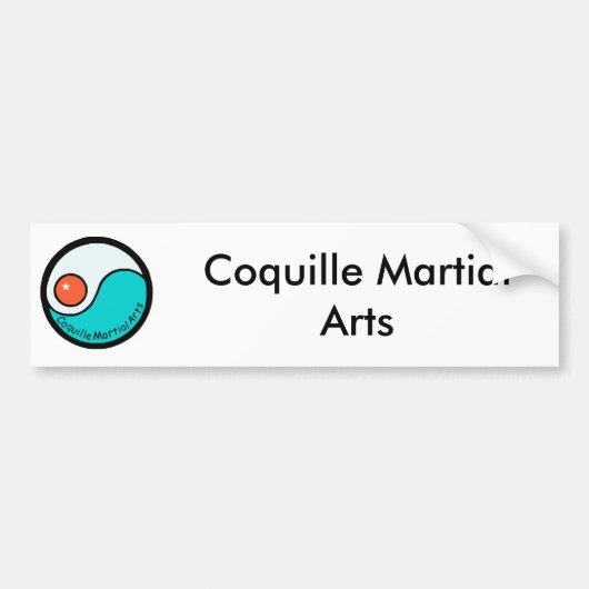 logo, Martiale Arts van Coquille Bumpersticker (Voorkant)