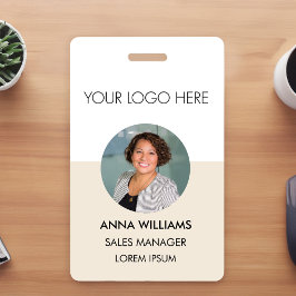 Logo medewerker ronde foto ID Badge