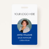 Logo medewerker ronde foto ID Badge (Voorkant)