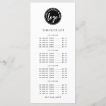 Logo Menu Prijslijst