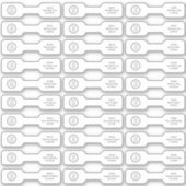 Logo Merk Barbell Sieraden Sticker Prijs Labels (Voorkant)