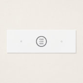 Logo-merk minimalistische sieraden oorbel display mini visitekaartjes (Voorkant)
