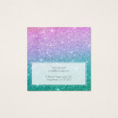 Logo Mermaid Ombre Glitter Verdien Kaart (Achterkant)