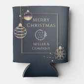 Logo Merry Kerstmis Feestdagen Corporate Modern Blikjeskoeler (Voorkant)