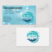 Logo met autowrakken | Reinigingsdiensten Visitekaartje (Voorkant / Achterkant)