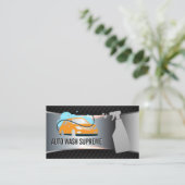 Logo met autowrakken | Spuitfles Visitekaartje (Staand voorkant)