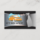 Logo met autowrakken | Spuitfles Visitekaartje (Voorkant)