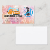 Logo met autowrakken | Spuitwater | Zeepbellen Visitekaartje (Voorkant / Achterkant)