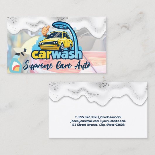 Logo met autowrakken | Zeep Sud Visitekaartje (Voorkant / Achterkant)