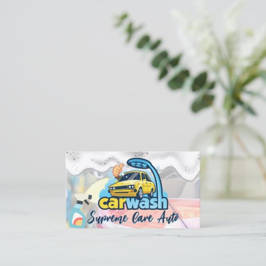 Logo met autowrakken | Zeep Sud Visitekaartje (Staand voorkant)