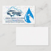 Logo met autowrakken | Zeepbellen | Spuitfles Visitekaartje (Voorkant / Achterkant)