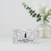 Logo met Dividers Champagne (witte bokeh) Visitekaartje (Staand voorkant)