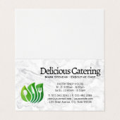 Logo met gereedschap | Marmer Visitekaartje (Buitenkant ongevouwen)