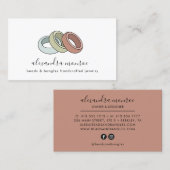 Logo met handgemaakte ringen | Joodontwerper Visitekaartje (Voorkant / Achterkant)