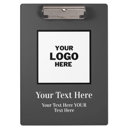 Logo met het zwarte en witte merk klembord (Voorkant)