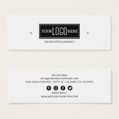 Logo met juwelenweergave mini visitekaartjes (Voorkant /achterkant)