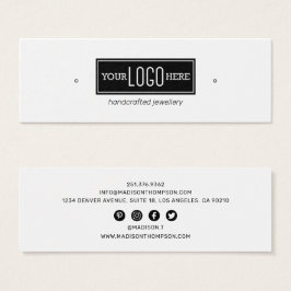 Logo met juwelenweergave mini visitekaartjes