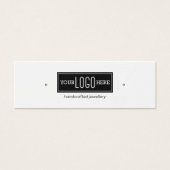 Logo met juwelenweergave mini visitekaartjes (Voorkant)