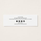 Logo met juwelenweergave mini visitekaartjes (Achterkant)