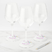 Logo met merknaam Info Zakelijk Wijn Glas Label Vo (Set)