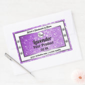 Logo met Paarse muggenzifteretiket Rechthoekige Sticker (Envelop)