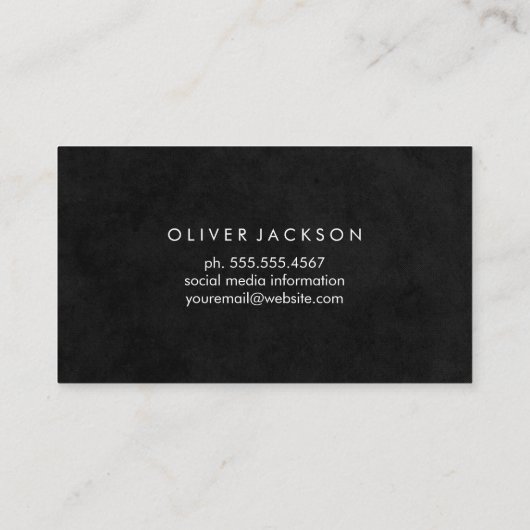 Logo met palmbomen visitekaartje (Achterkant)