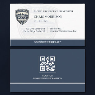 Logo met QR-code voor handhavingsambtenaar Visitekaartje