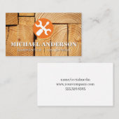 Logo met schroefschroefschroefschroefschroefschroe visitekaartje (Voorkant / Achterkant)