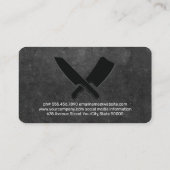 Logo met slagersmes | culinair | chef visitekaartje (Achterkant)