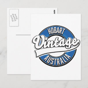 Logo met  stijl Hobart australia Briefkaart