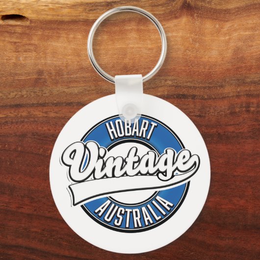 Logo met  stijl Hobart australia Sleutelhanger (Voorkant)