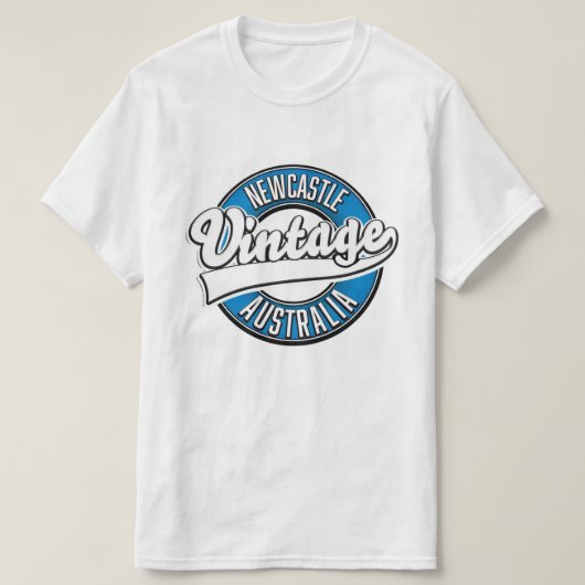 Logo met stijl van Newcastle australia T-shirt (Design voorkant)
