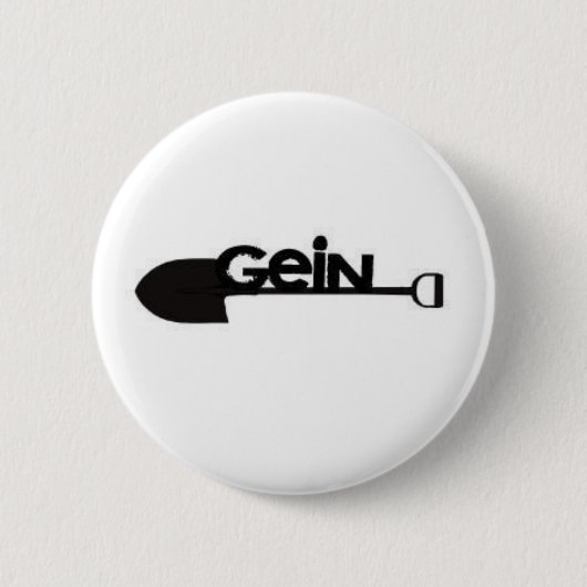 logo met tandschoen ronde button 5,7 cm (Voorkant)