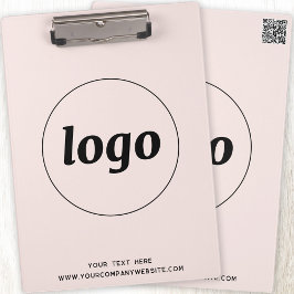Logo met Tekst en QR Code Business Klembord